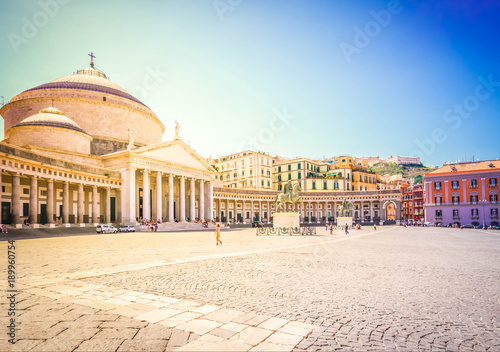 Piazza del Plebiscito, Naples Italy