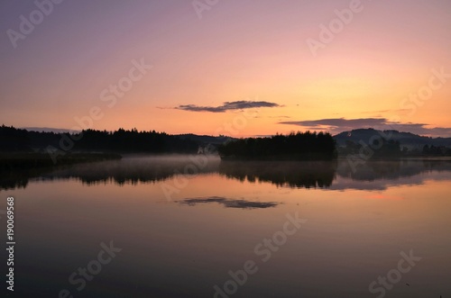 Pond with dawn