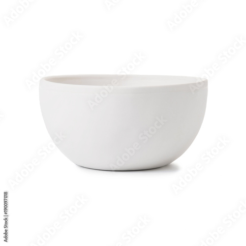 white bowl isolated