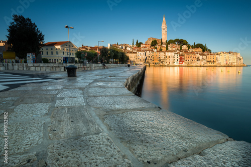 Rovinj in Kroatien in der Morgensonne