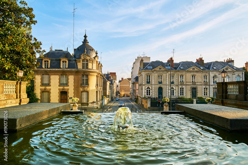 Entrance of thabor park, Rennes city, Brittany, France