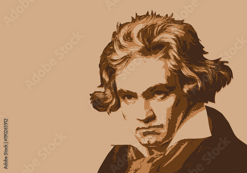 Beethoven - musicien - portrait - personnage historique - musique - personnage célèbre - musique classique