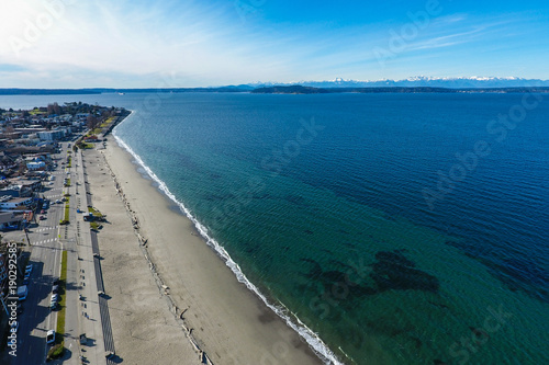 Aerial beach view