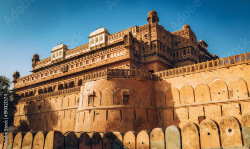 Junagarh Fort exterior structure at Bikaner, Rajasthan India.