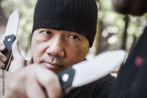 Lameco Astig Combatives. Knife vs knife self defense disarming technique