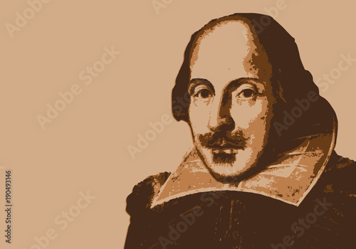 Shakespeare - écrivain - portrait - personnage célèbre - théâtre - littérature - personnage - poète