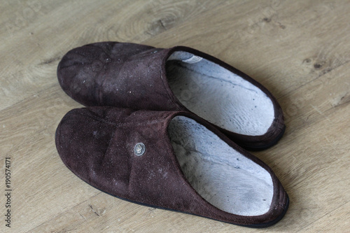 pair of wool slippers