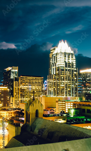 Austin night cityscape