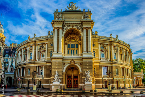 opera house facade in Odessa Ukraine