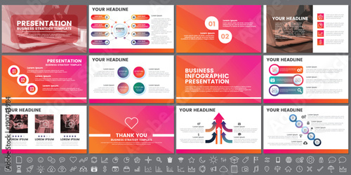 Modern Elements of infographics for presentations templates for banner