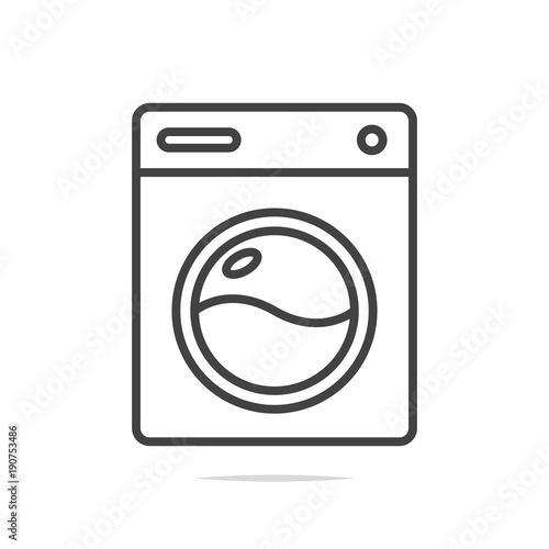Washing machine line icon vector