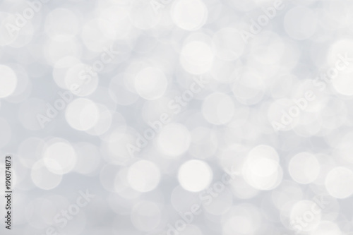Soft de-focused shiny white bokeh abstract background