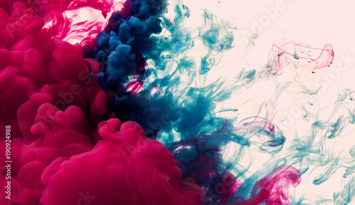 Ink in water. Abstract background