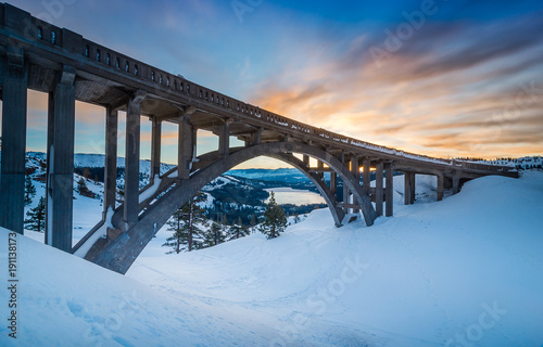 Donner Summit Bridge at Dawn