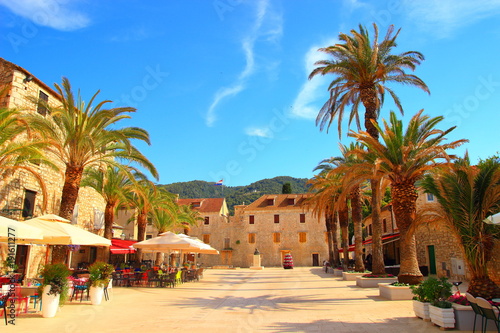 Straigrad town on Island Hvar, Croatia