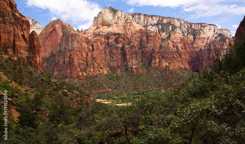 Landscape in Zion NP in Utah in the USA 