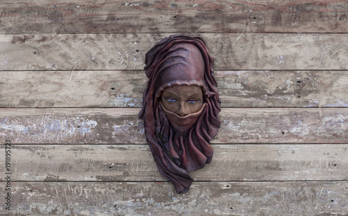 sculpture of a woman's head