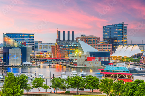 Baltimore, Maryland, USA Skyline