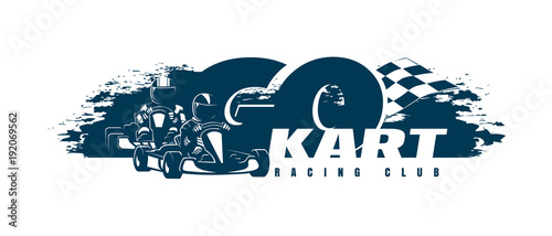 Go-Kart. Racing Club Poster Template
