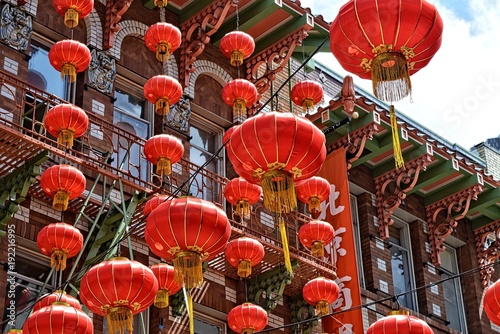 chinese lantern in china town San Francisco