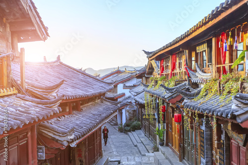 Starożytne miasto 喔 FL Będę w Yunnan