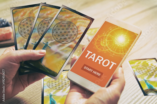 Tarot cards and mobile phone