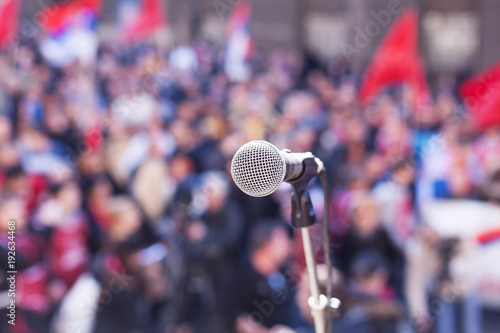 Protest. Public demonstration. Political rally.