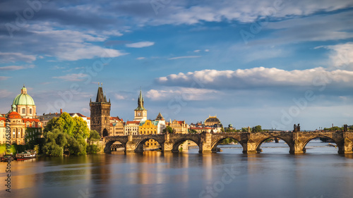 Charles Bridge in the Old Town of Prague, Czech Republic