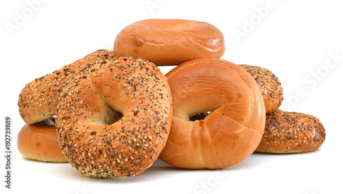 Everything Bagels Isolated on White background