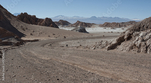 Valle de la Luna (Moon Valley) in Atacama Desert near San Pedro de Atacama, Antofagasta - Chile, South America