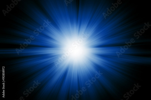 Blue light burst explosion for background