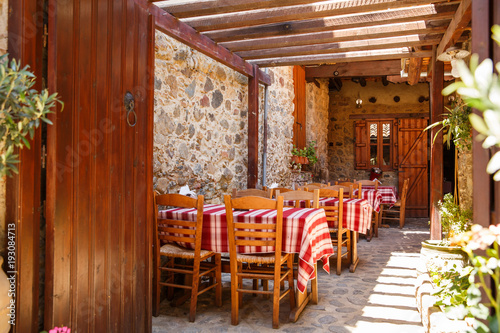 Taverna in old village