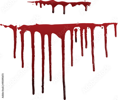 collection various blood or paint splatters,Halloween concept