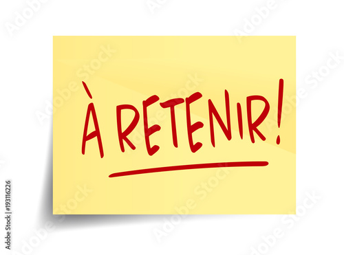 A retenir