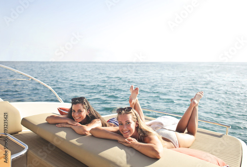 Relax on the yacht