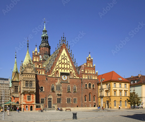 Townhouse at Market square in Wroclaw. Poland