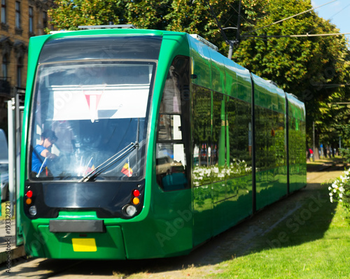 Trams on Arad streets, Romania