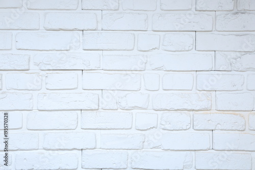Fragment ściany z białej cegieły, tekstura, tło