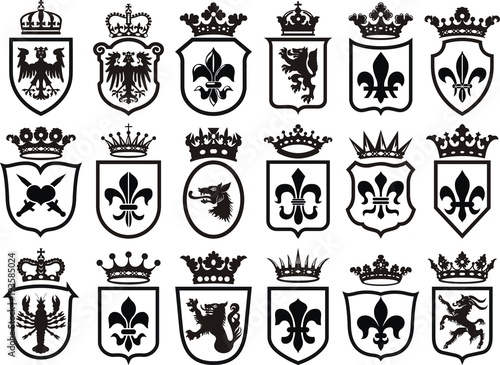 Coat of Arms set heraldic element