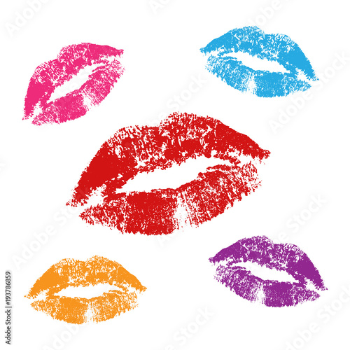 Kisses, sexy lipsticks 