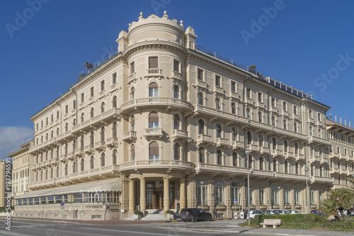 Liberty style building in Viareggio, Lucca, Tuscany, Italy