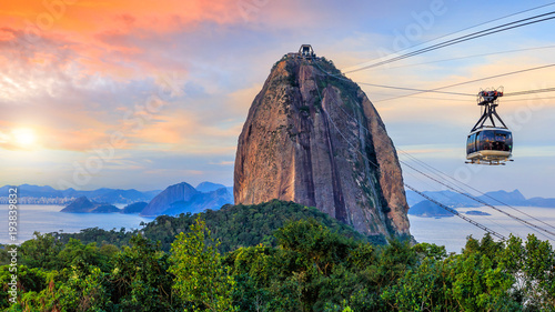 Cable car and Sugar Loaf mountain