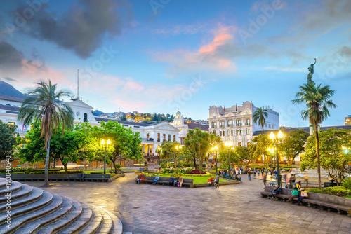 Plaza Grande in old town Quito, Ecuador