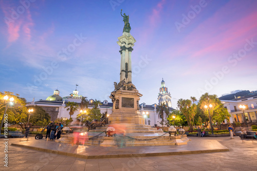 Plaza Grande in old town Quito, Ecuador