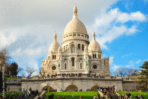 Vista da igreja Sacre Couer, Paris França, La Basilique du Sacré Cœur de Montmartre