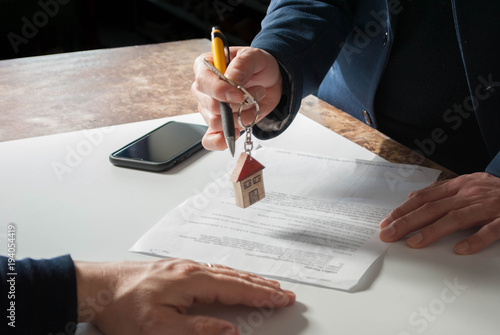 The long-awaited delivery of house keys