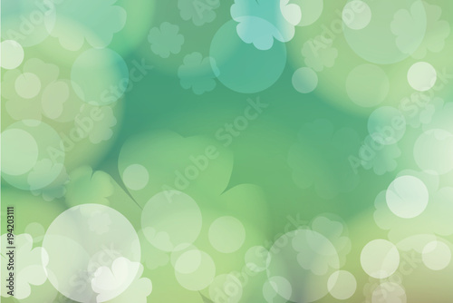 st. patrick's day abstract green bokeh background for design