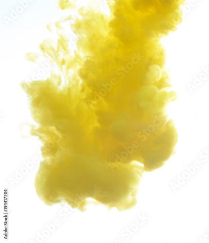Yellow ink cloud