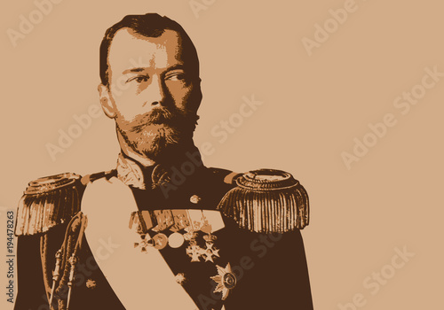 Nicolas 2 - Tsar - portrait - Nicolas II - Russie - personnage historique - révolution - russe