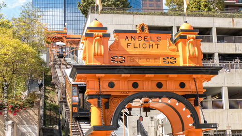The old Angels Flight tramway in Los Angeles 